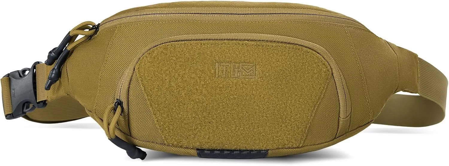 1TG Sling Bag for Men, Fanny Pack Waist Bag for Men Women Crossbody Bag Waist Pack Tactical Fanny Pack for Hiking Running Hunting Fitness Yoga Dog Walking Travel