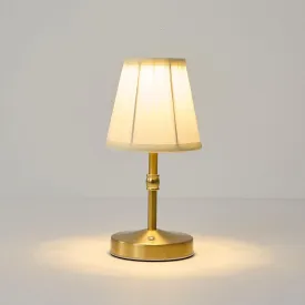 5W LED Cordless Mini Lamp, 3000 mah Battery Operated, 3 Color Temperature Dimmable Table Lamp, Gold Rechargeable, Aesthetic Small Kitchen Lamp for Counter, Restaurant, Bar