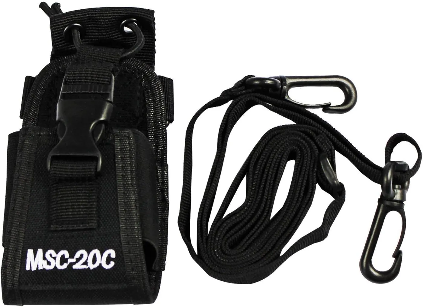 abcGoodefg 3 in1 Radio Holder Holster Case Pouch Bag for GPS Kenwood Motorola baofeng UV5R UV82 UV5RA 888S Retevis H777 Two Way Radio Walkie Talkie MSC 20C (2Pack)