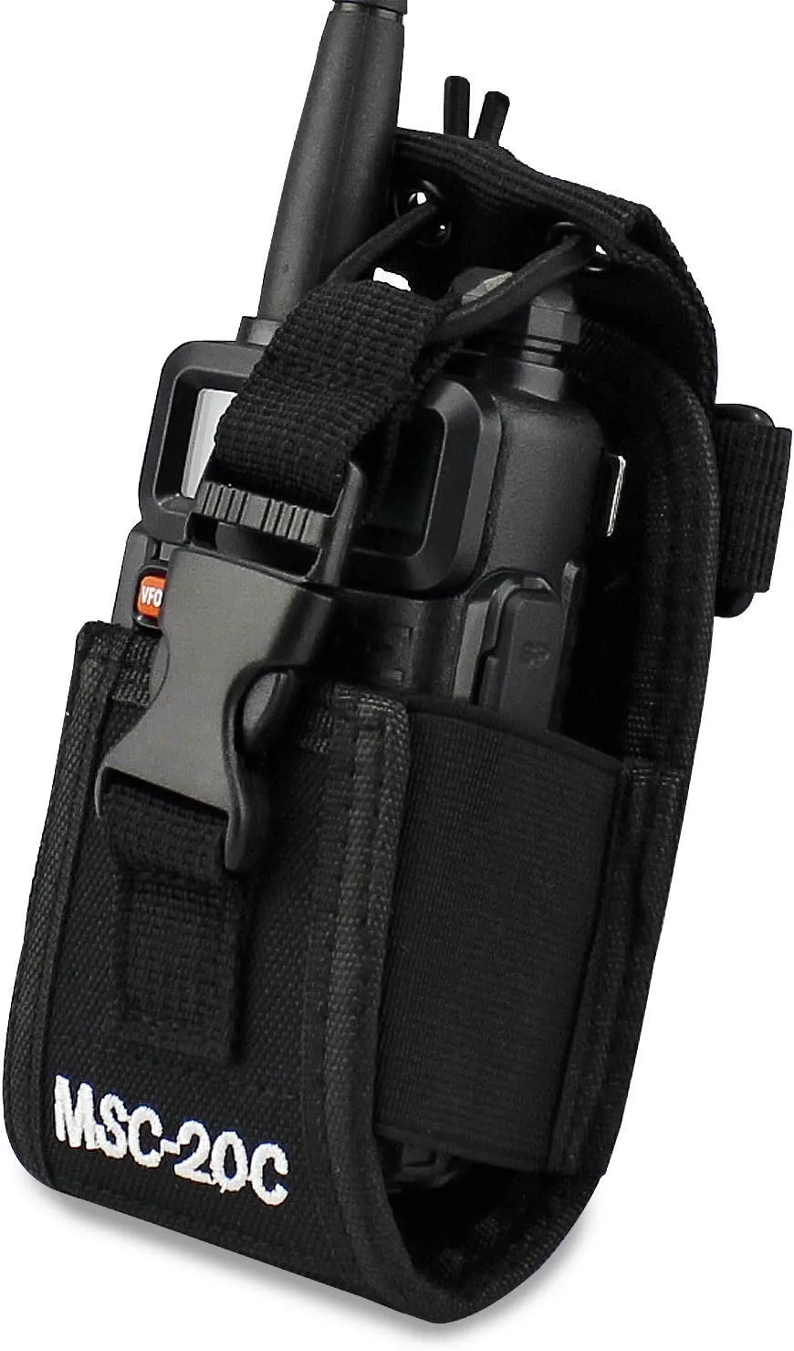 abcGoodefg 3 in1 Radio Holder Holster Case Pouch Bag for GPS Kenwood Motorola baofeng UV5R UV82 UV5RA 888S Retevis H777 Two Way Radio Walkie Talkie MSC 20C (2Pack)