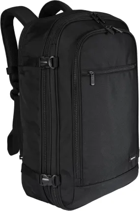 Amazon Basics Travel Backpack Carry On Flight Approved, Lightweight, Expandable, Dual Use as Backpack or Shoulder Bag, Black