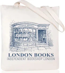 Andeiltech Canvas Tote Bag Aesthetic Cute Vintage Tote Bags Book Shoulder bag Gifts Reusable Grocery Bags for Women