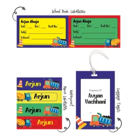 Back To School Combo - Construction Vehicles