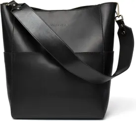 BOSTANTEN Women's Leather Designer Handbags Tote Purses Shoulder Bucket Bags