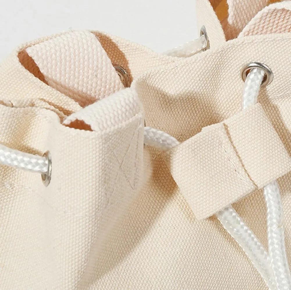 Bucket Bag for Women Drawstring Canvas Sling Bag Shoulder Crossbody Purse Hobo Bag Satchel Work Travel Tote Handbags