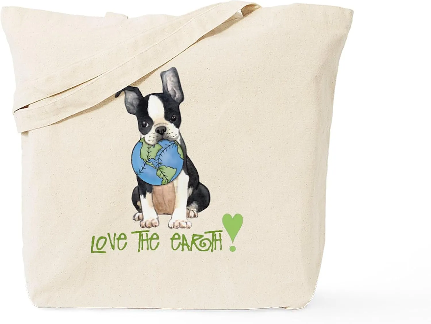 CafePress Earth Day Boston Tote Bag Natural Canvas Tote Bag, Reusable Shopping Bag