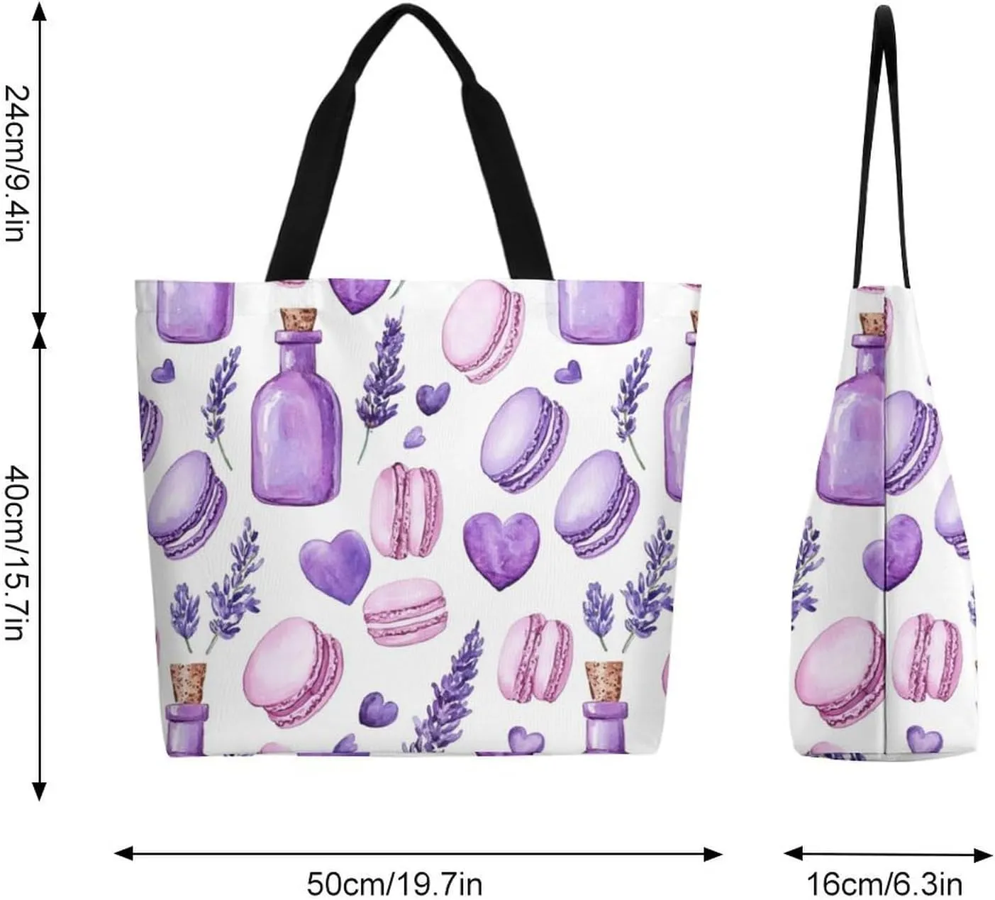 Canvas Tote Bag Large Women Casual Shoulder Bag Handbag Reusable Beach Shopping Grocery Bag For Outdoors