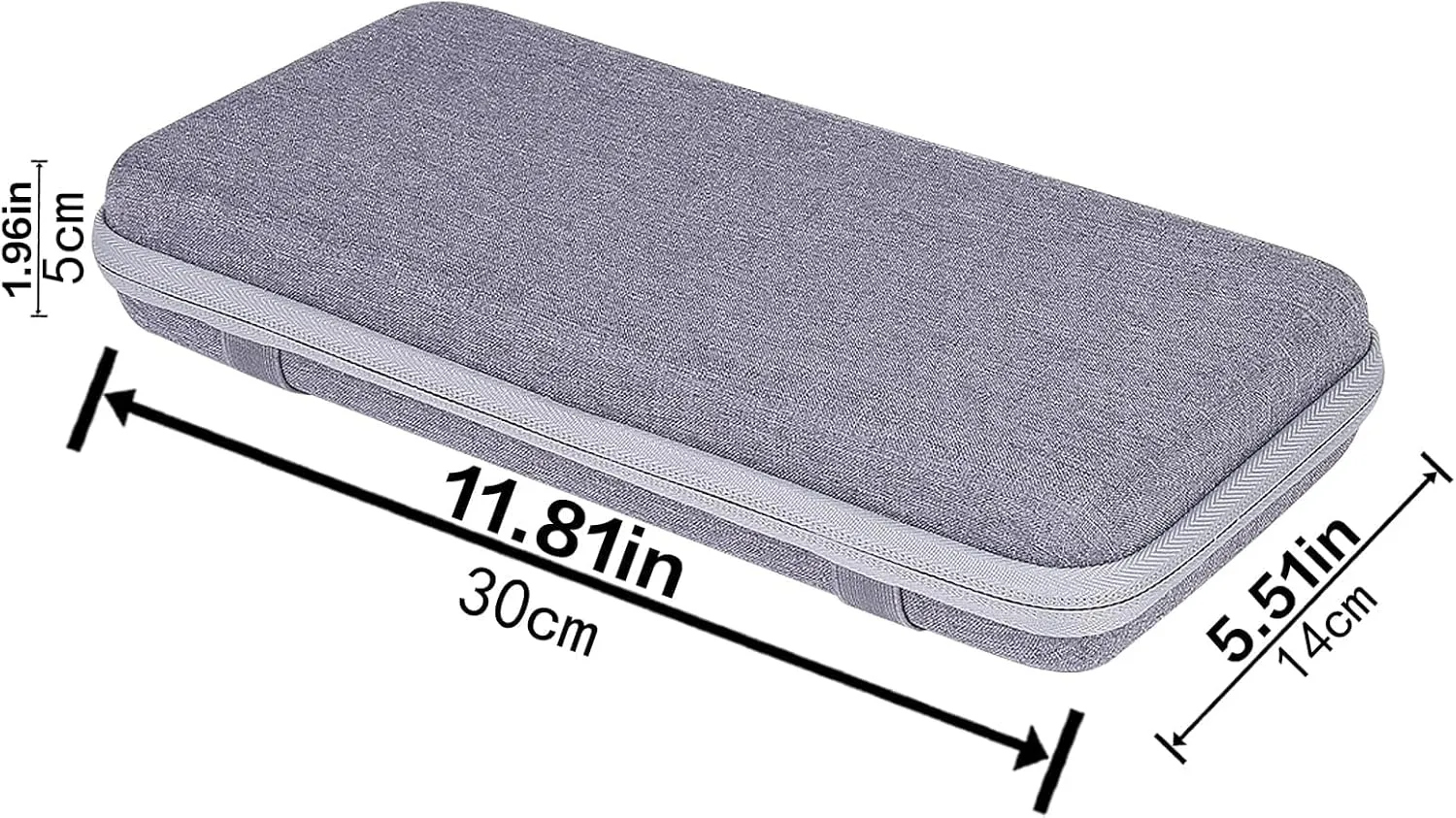 co2CREA Hard Travel Case Replacement for Razer Huntsman Mini 60% / Snpurdiri 60% / MageGee 60% Gaming Keyboard (Mercury White Case)