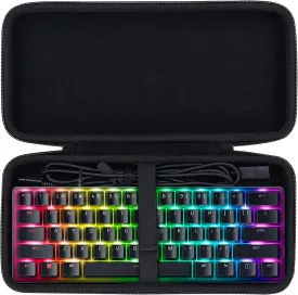 Co2CREA Hard Travel Case Replacement for Razer Huntsman Mini / Snpurdiri / MageGee Gaming Keyboard (Black)