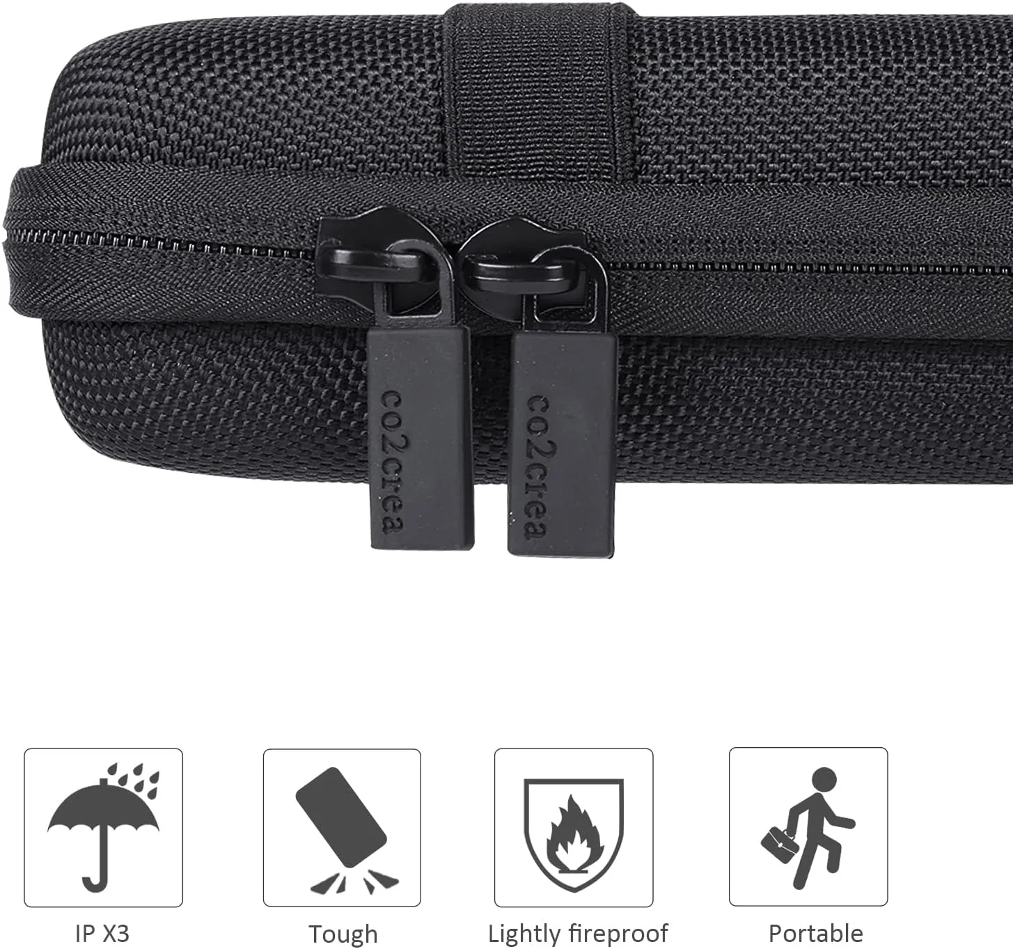 Co2CREA Hard Travel Case Replacement for Razer Huntsman Mini / Snpurdiri / MageGee Gaming Keyboard (Black)