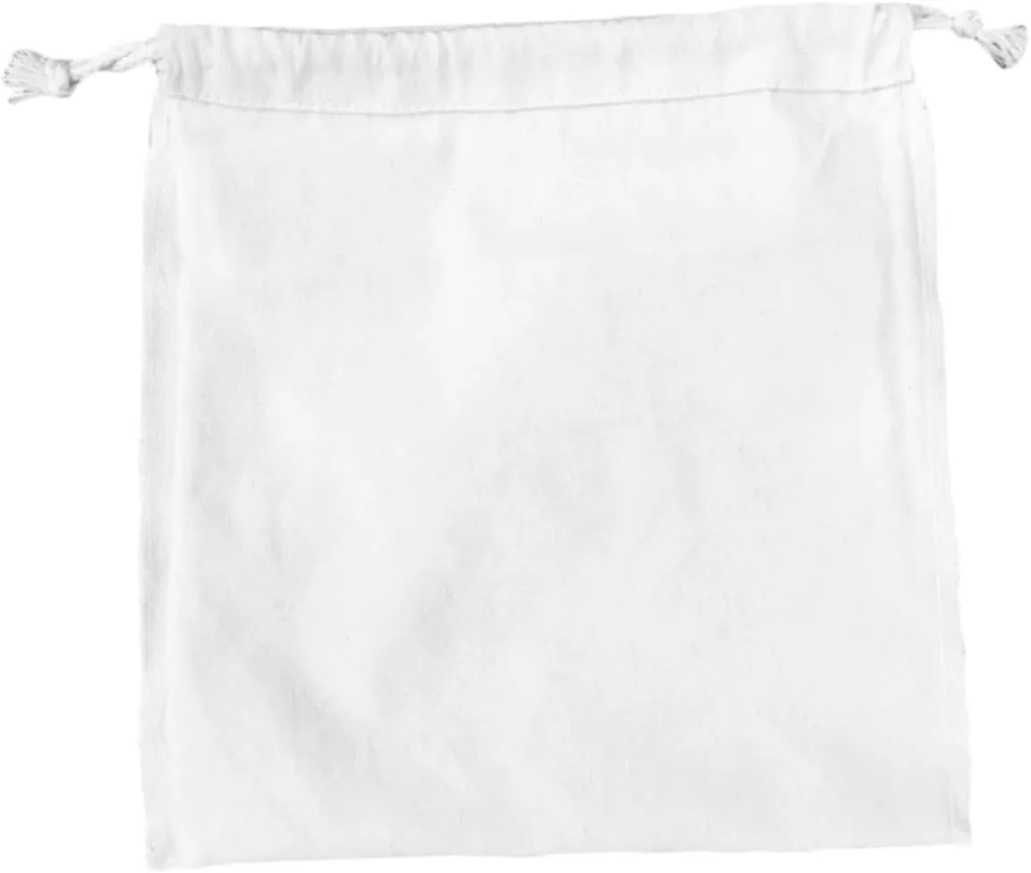 COOLHIYA 4pcs Large Canvas Drawstring Pouch for Flour Rice Storage Bag Reusable Household Storage Pouch for Daily Use