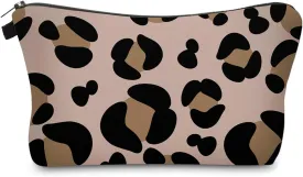 Cute Travel Makeup Bag Cosmetic Bag Small Pouch Gift for Women (Big Leopard)