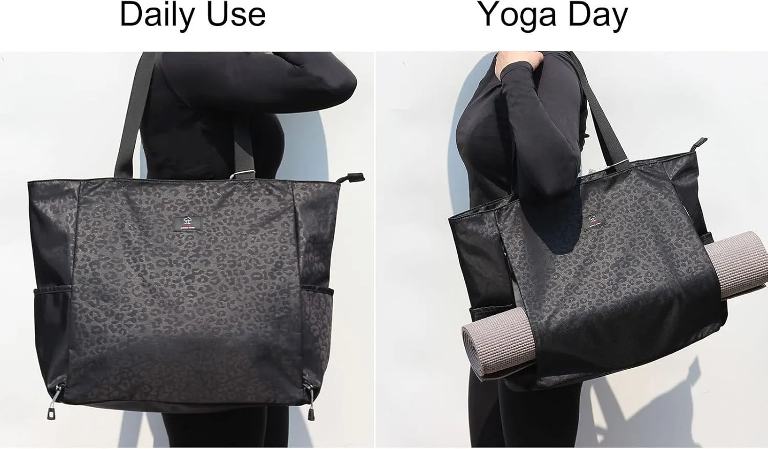 ESVAN Yoga Mat Bag Yoga Tote Carrier Shoulder Bag Carryall Tote for Office,Yoga,Pilates,Travel,Beach and Gym