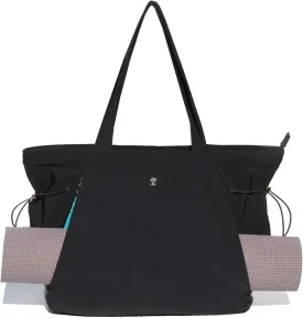 ESVAN Yoga Tote Bag for Women Shoulder Bags Drawstring for Office Workout Travel Carryall Pilates Gym and Beach
