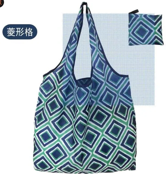 Extra Large 50lbs Foldable Reusable Shopping Bags kitchen reusable grocery bags Washable Polyester Bags in Pocket
