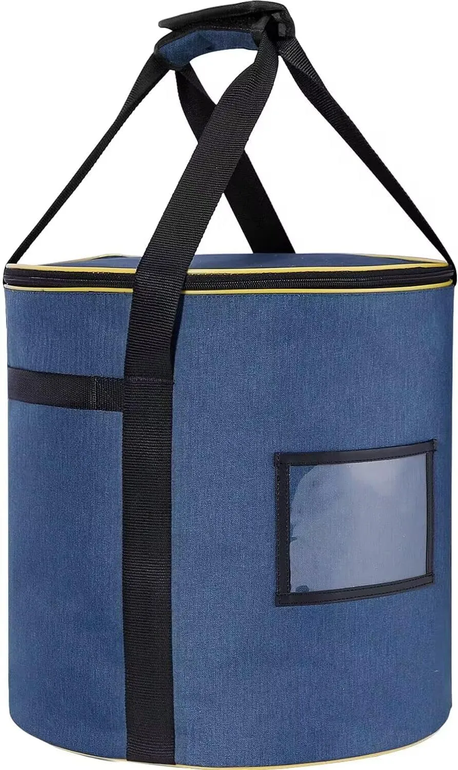 Fuel Pellet Storage Bag, 20 LBs Wood Pellet ContainerWaterproof Smoker Charcoal Storage Dispenser Bucket for Campping, Grill, Outdoor
