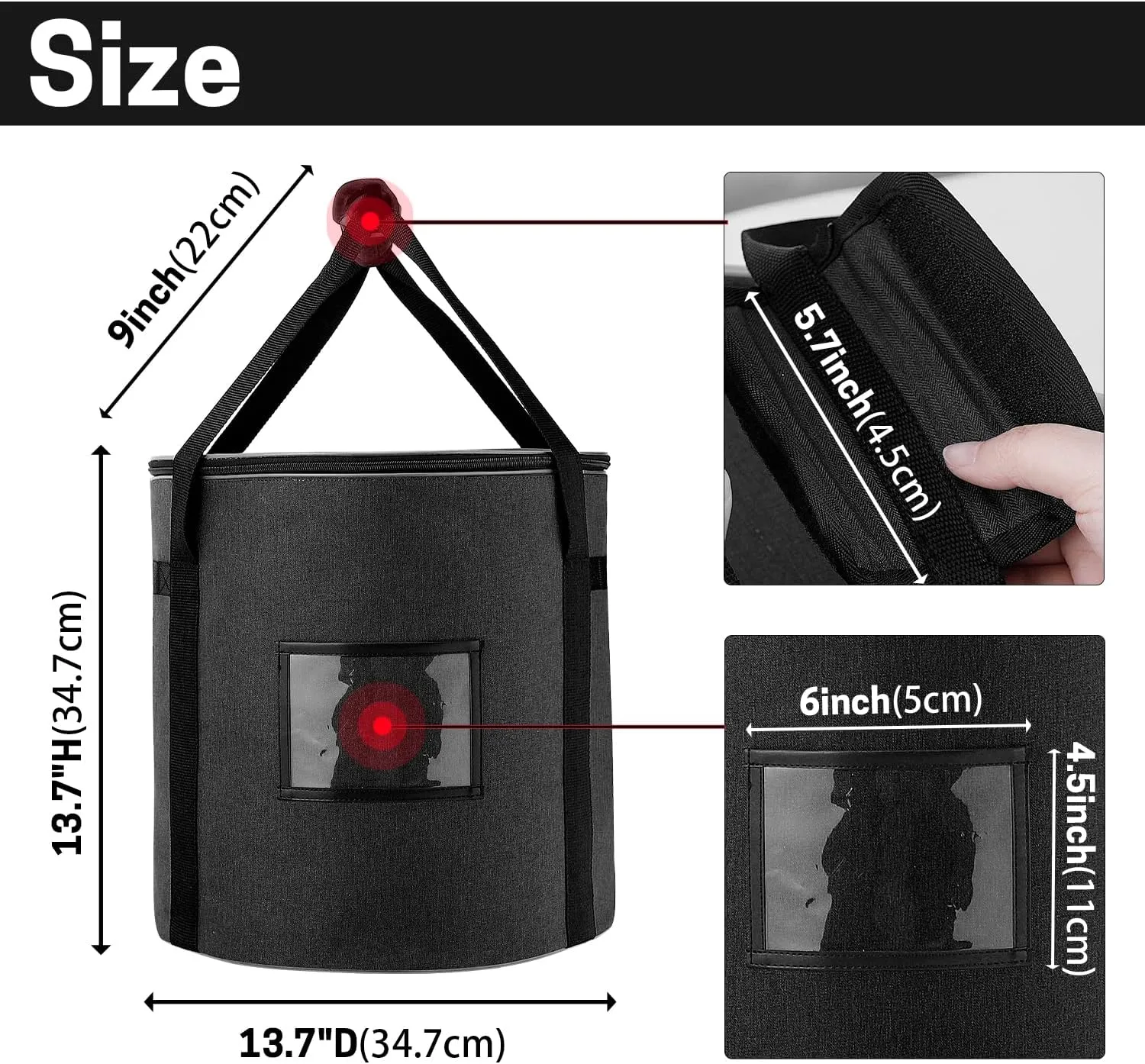 Fuel Pellet Storage Bag, 20 LBs Wood Pellet ContainerWaterproof Smoker Charcoal Storage Dispenser/Bucket for Campping, Grill, Outdoor