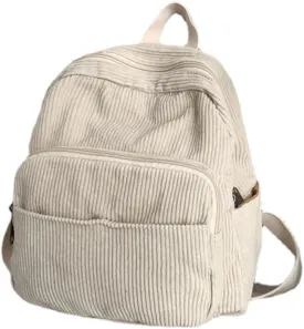 GGOOB Small Backpack Purse for Women Cute Mini Backpack Purse Aesthetic Backpack Tiny Corduroy Backpack Mini Bookbag Purse