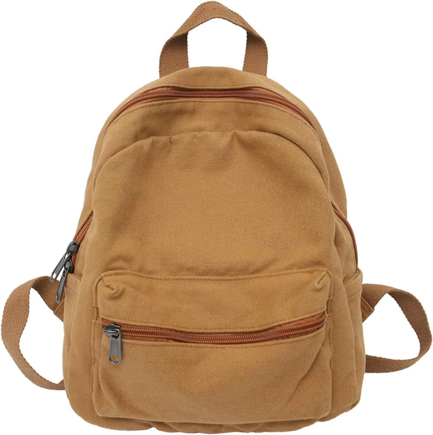 Girls Cute Mini Backpack Purse for Women & Kids - Aesthetic Bookbag in Brown