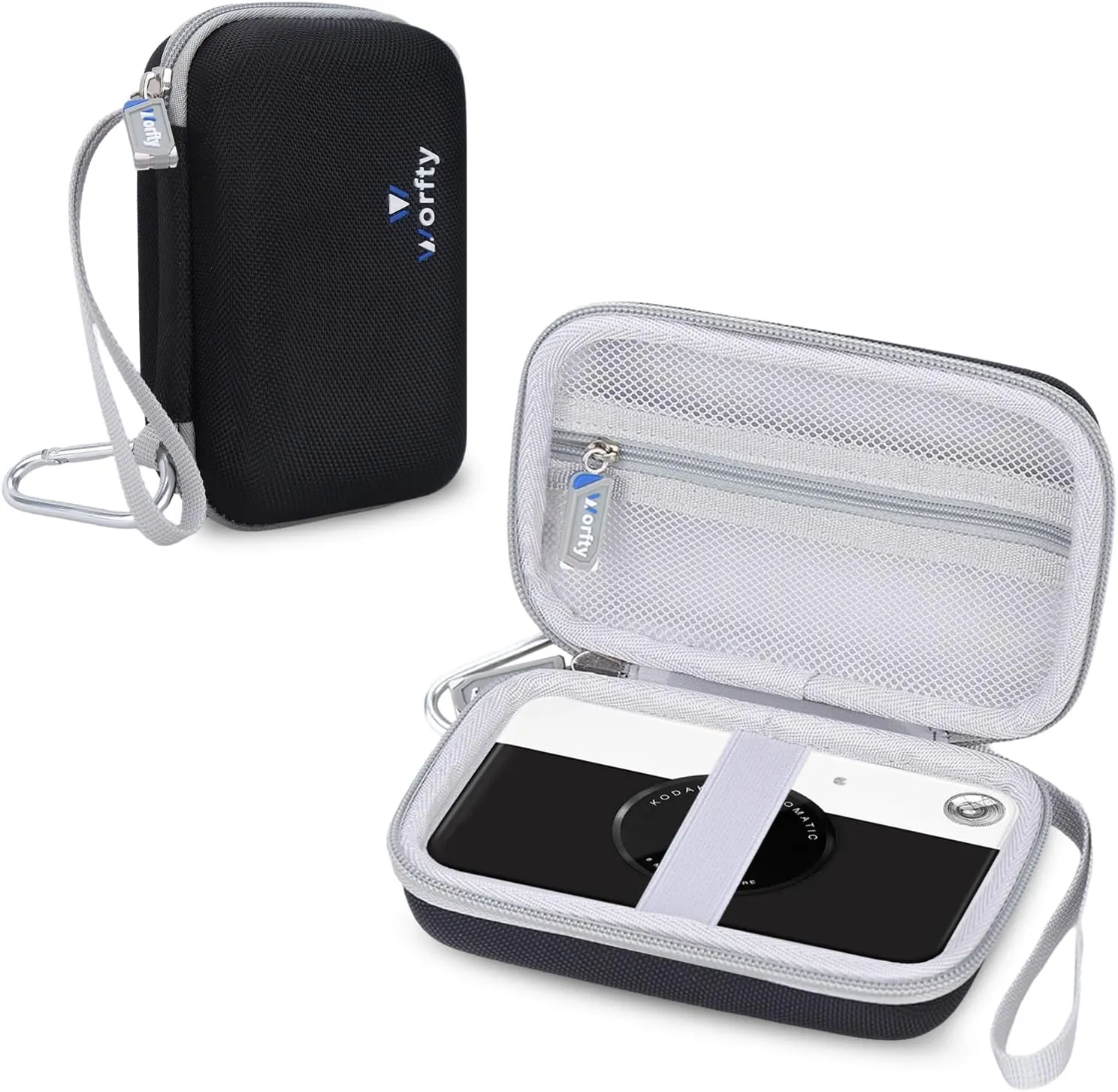 Hard Case for KODAK Printomatic/Smile/Mini 2 HD/Smile Portable Instant Photo Printer Camera, Carrying Strorage Holder Case for KODAK Printomatic Digital Instant Print Camera(Case Only) (Black)