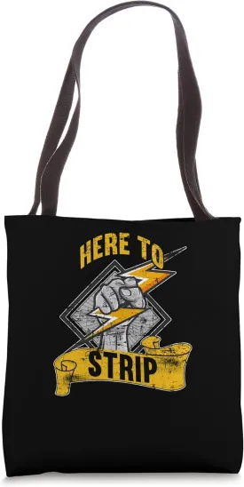 Here to strip Lineman Voltage Lineman Circuit Cable Tote Bag