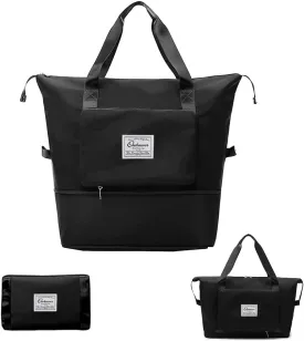 Large Capacity Foldable Travel Bag Expandable Portable Carry on Bag Dry&Wet Separation Sports Duffel Bags