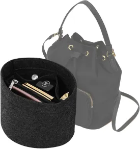 Lckaey Felt Purse Organizer Insert, for bucket liner storage bag2071dark grey
