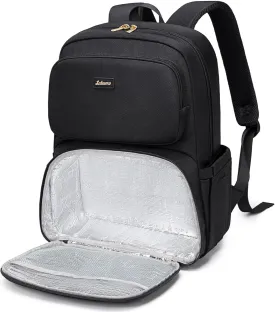 Lunch Backpack for Women Men 16 Inch Laptop Backpack with Leak Proof Lunch Compartment Picnic Big Traveling Bag Meal Prep bags for Daily Commuter Travel