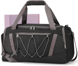 MAXTOP Gym Bag for Women Men Travel Duffle Bag Large Capacity Carry On Weekender Overnight Bag With Shoe Compartment Gym Tote Dry Wet Separation Duffel Bag for Travel