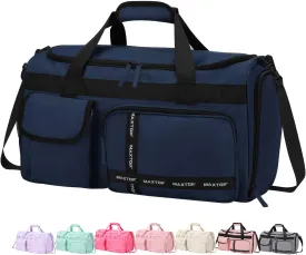 MAXTOP Gym Bag for Women Men Travel Duffle Bag Large Capacity Carry On Weekender Overnight Bag With Shoe Compartment Gym Tote Dry Wet Separation Duffel Bag for Travel
