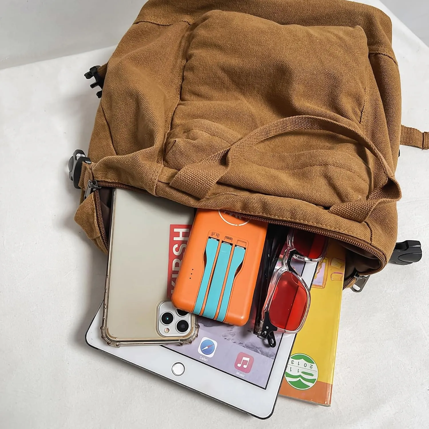 Mini Canvas Backpack for Women Girls Cute Small Backpack Purse Aesthetic Backpack