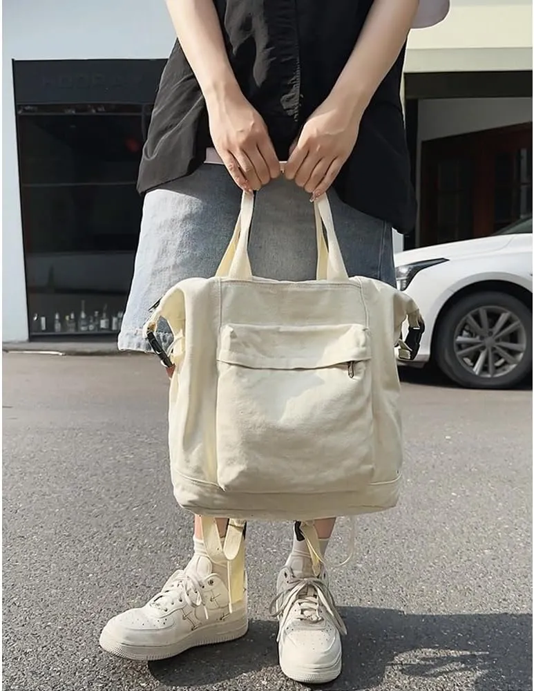 Mini Canvas Backpack for Women Girls Cute Small Backpack Purse Aesthetic Backpack