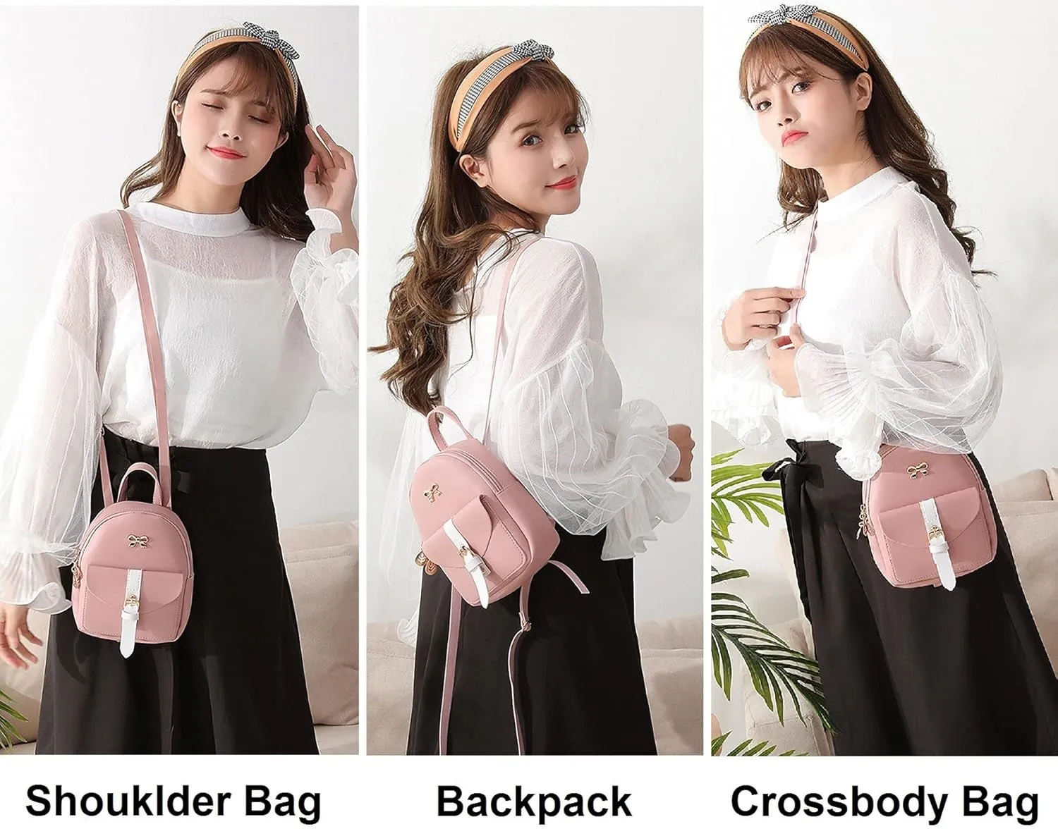 NUWA Mini Backpack Purse for Women Small Backpack for Teen Girl Gifts Trendy Stuff Cell Phone Purse Crossbody Wallet Lightweight Pouch Bag (Pink1)