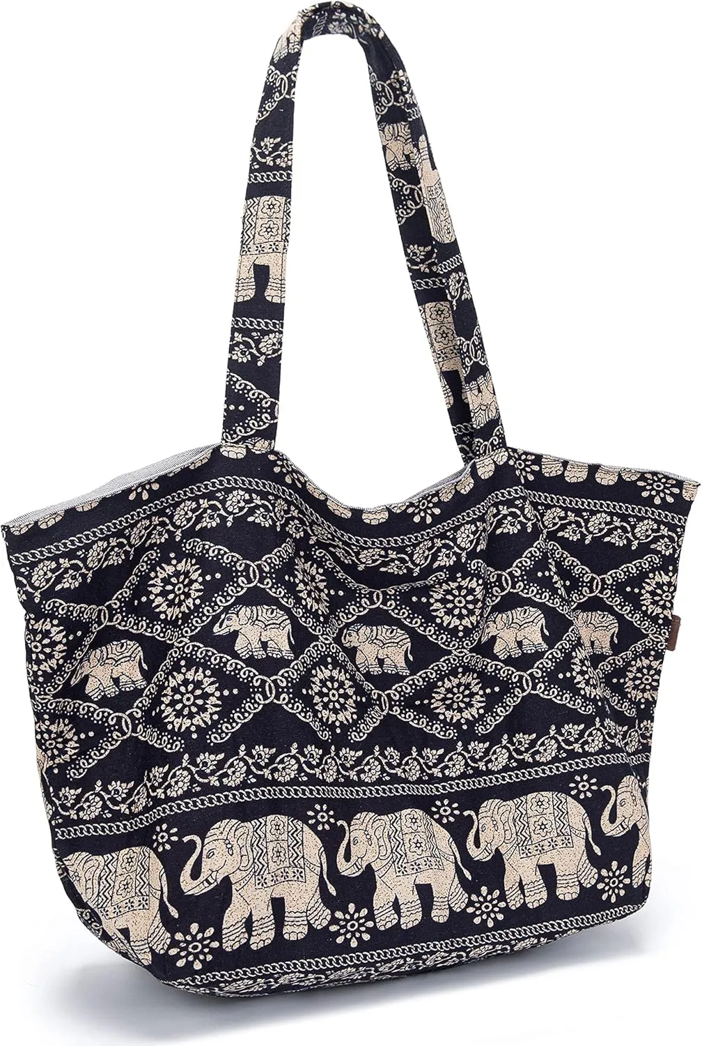 OPQRSTU Women Hippie Tote Hand Bag Large Capacity Bohemian Bag Portable Tourist Shoulder Bags
