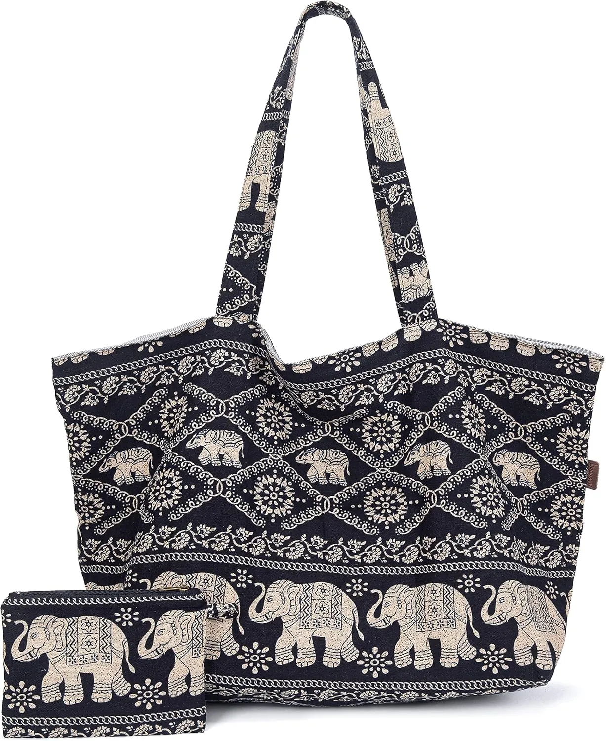 OPQRSTU Women Hippie Tote Hand Bag Large Capacity Bohemian Bag Portable Tourist Shoulder Bags