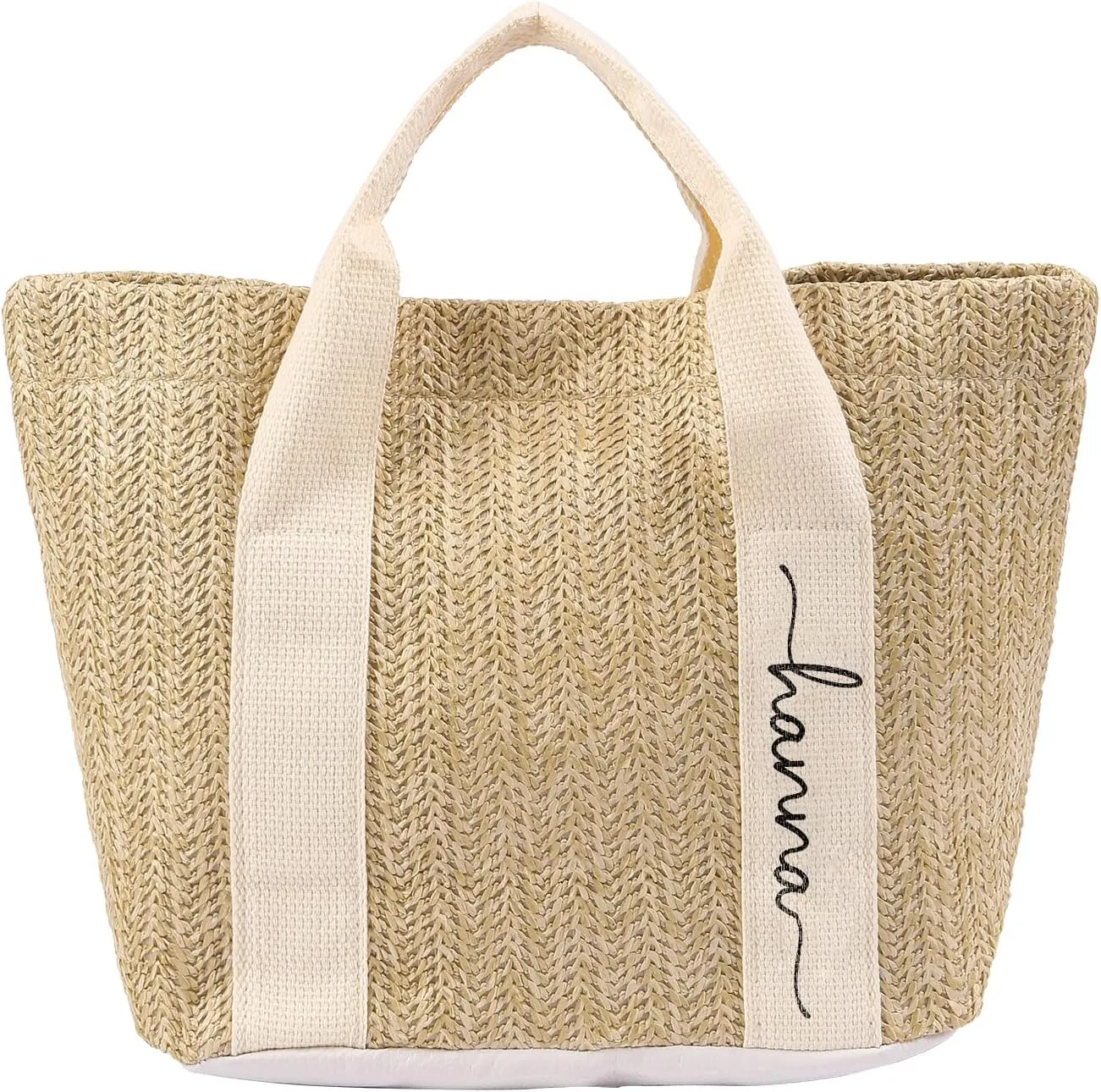 Personalized Tote Bag with Name  Custom Straw Bag for Women  Reusable Shopping Bag, Bridesmaid Gifts