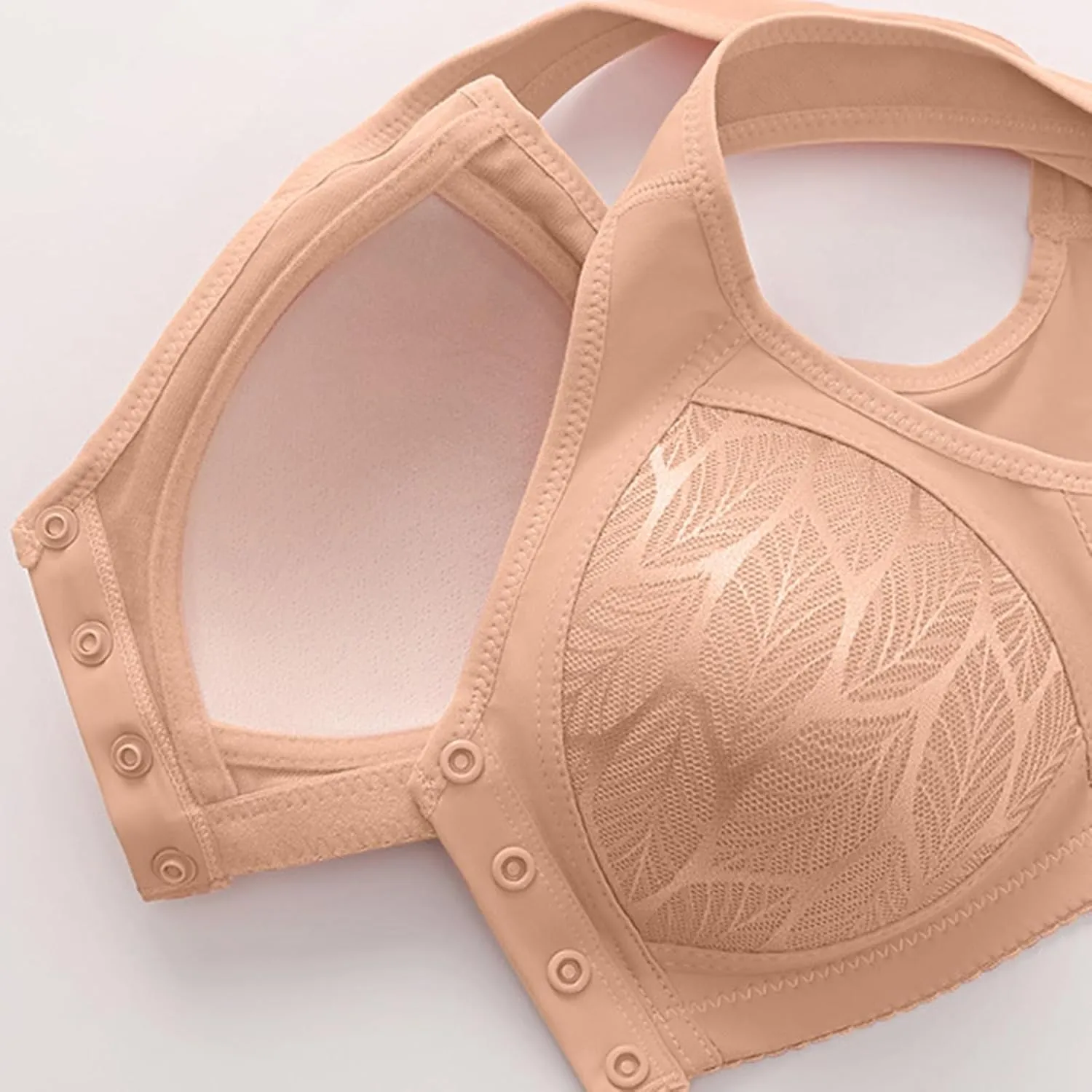 Plus Size Bras for Women Basic Wireless Backless Bra Square Neck Longline Bra Sport Bralette Workout Clothes for Women