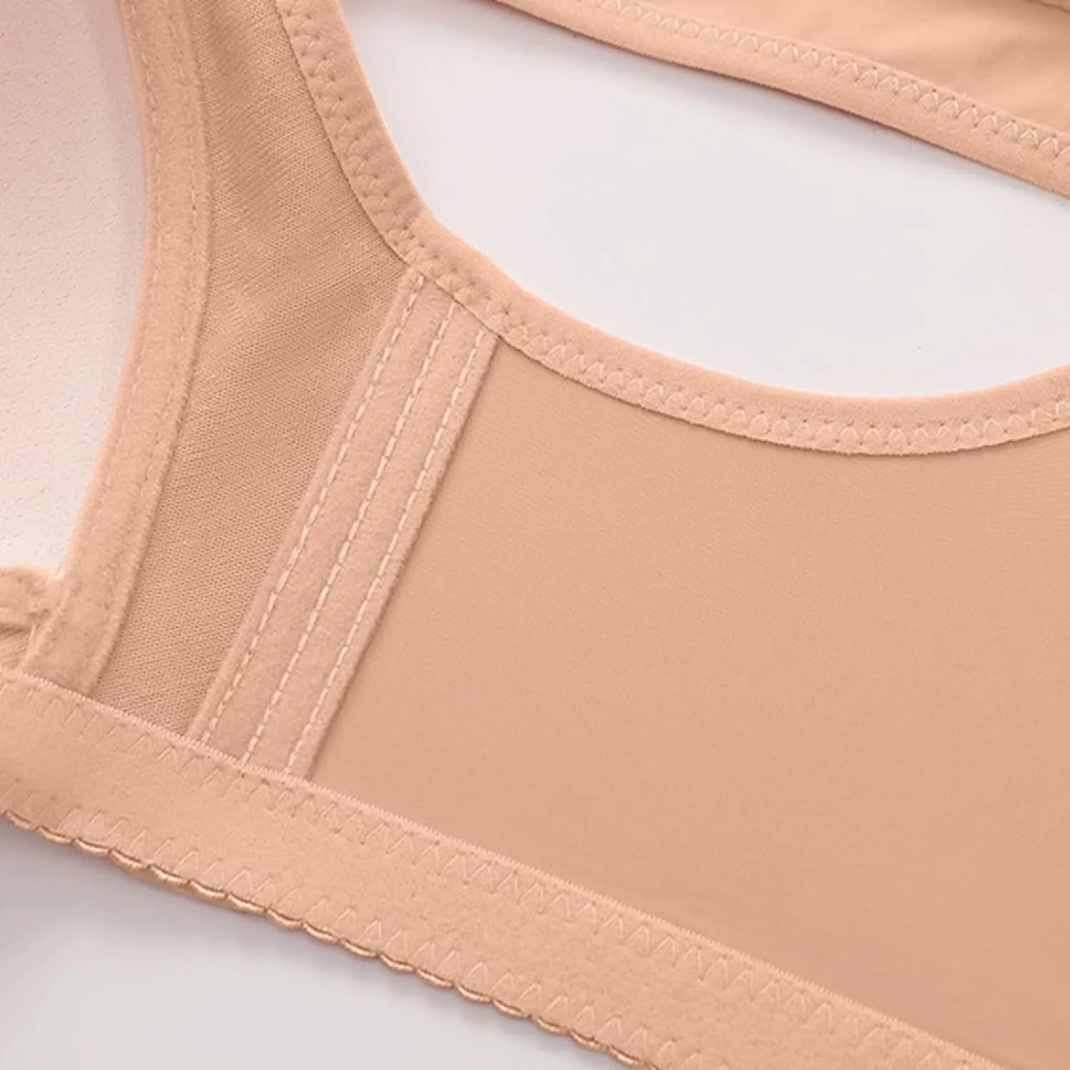 Plus Size Bras for Women Basic Wireless Backless Bra Square Neck Longline Bra Sport Bralette Workout Clothes for Women
