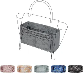 Purse Organizer Insert,Patterned Handbag Organizer Liner,Bag Tote Shaper fit Celine Belt Bags(Pico,Rock Ash)