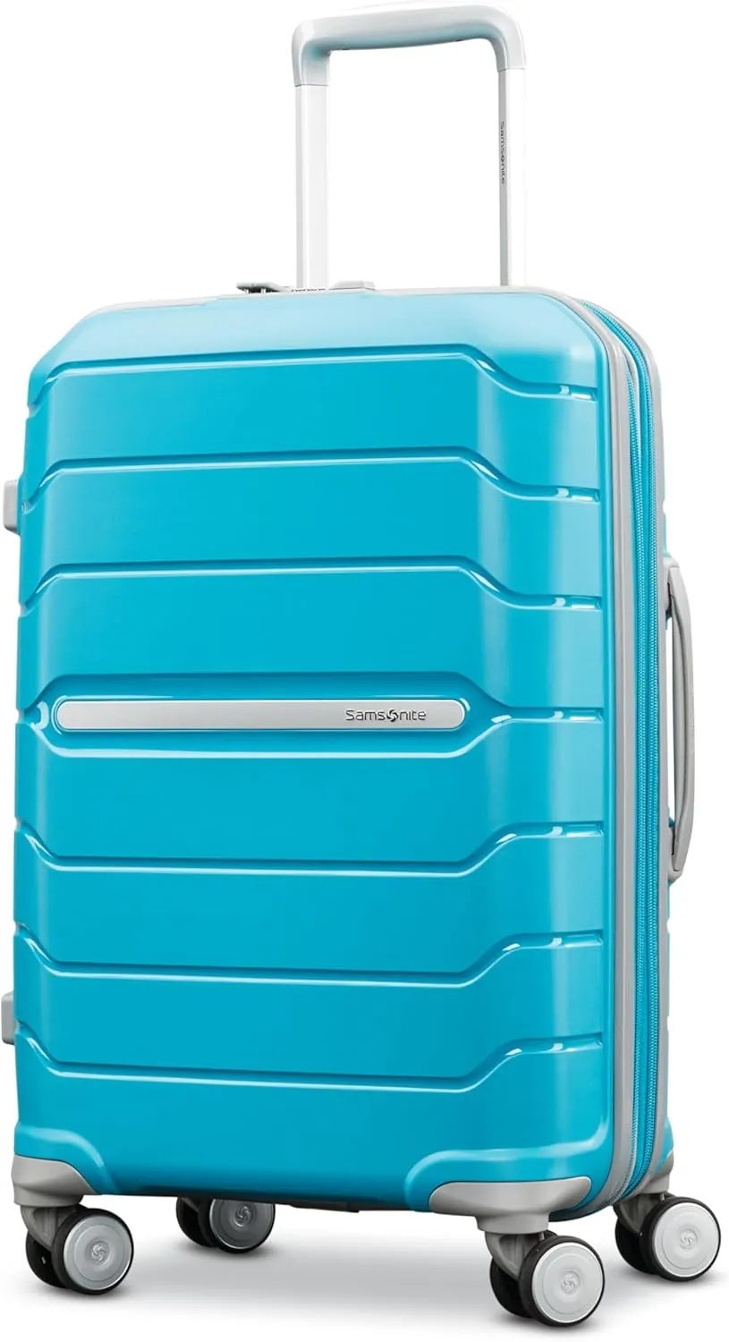 Samsonite Freeform Hardside Expandable with Double Spinner Wheels, Carry-On 21-Inch, Ocean Blue