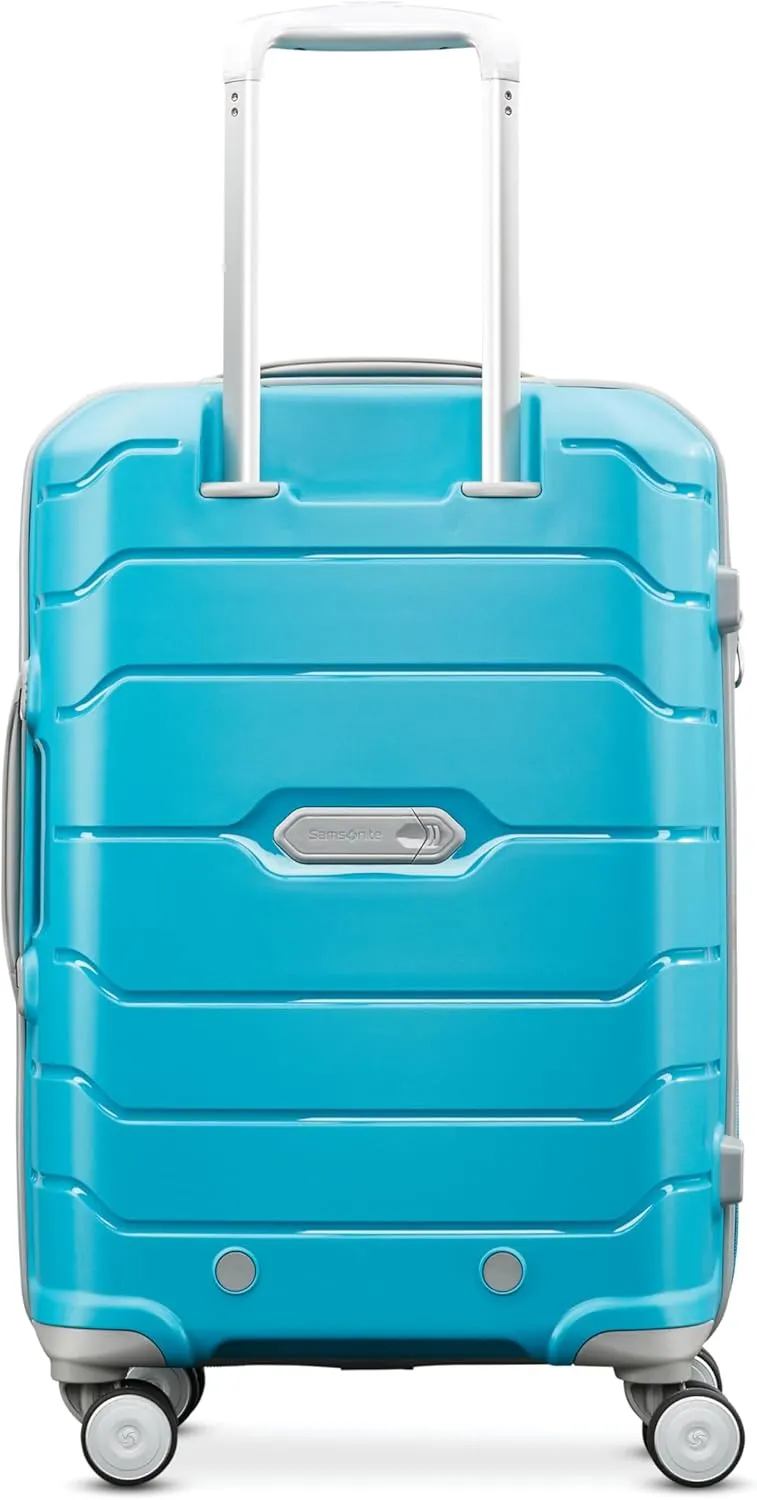 Samsonite Freeform Hardside Expandable with Double Spinner Wheels, Carry-On 21-Inch, Ocean Blue