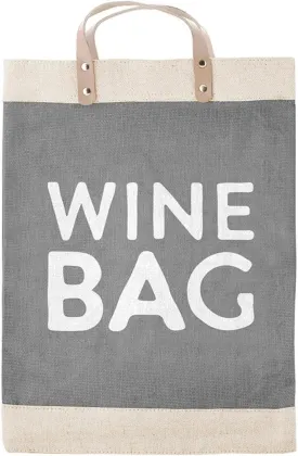 Santa Barbara Design Studio Womens Jute Burlap Farmer's Market Shopping Tote w/Genuine Leather Handles & Waterproof Lining