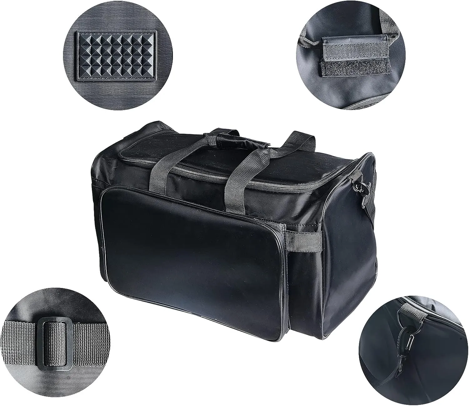 Sneaker Bag, Duffel Bag, Gym Training Bag, Travel Bag for Men Adjustable Dividers with Durable Shoulder Strap, Black, Carry-on 20 inch, 30l Large Large Capacity Sneaker Bag With Adjustable