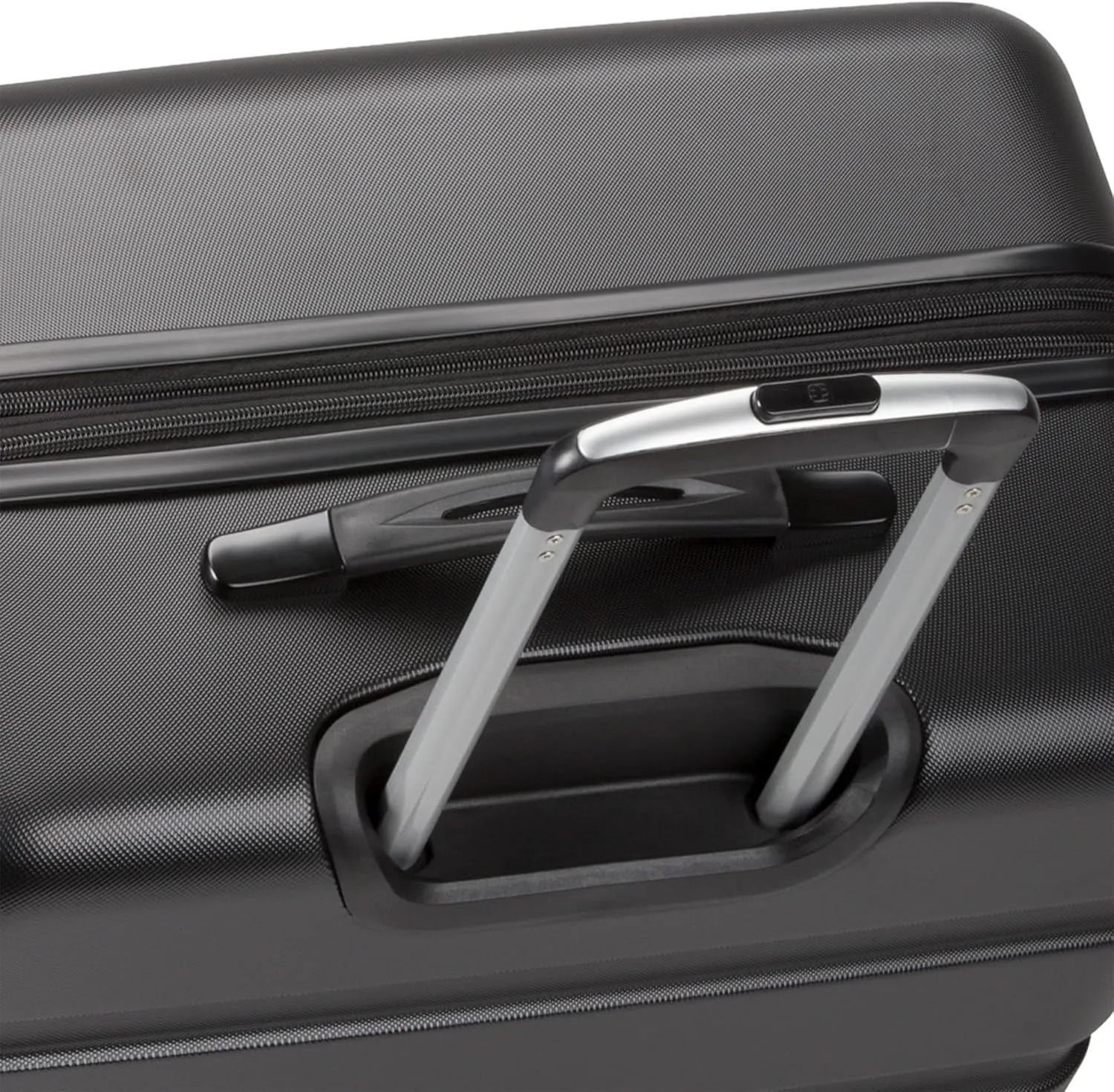 SwissGear 7366 Hardside Expandable Luggage with Spinner Wheels, Black, Carry-On 19-Inch