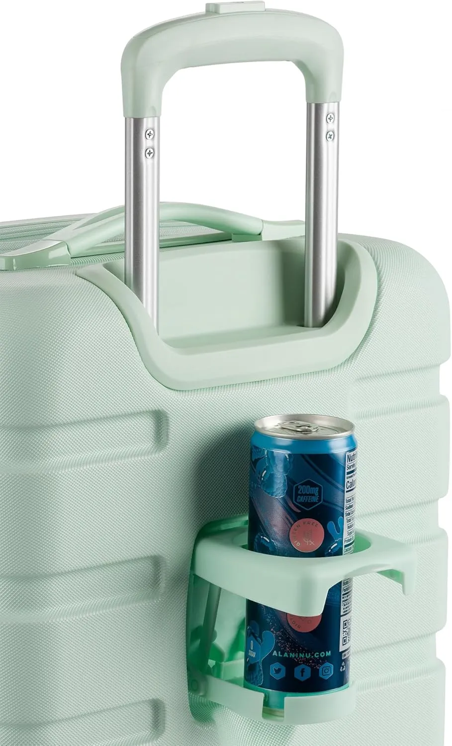 SwissGear 7366 Hardside Expandable Luggage with Spinner Wheels, Clearly Aqua, Carry-On 19-Inch
