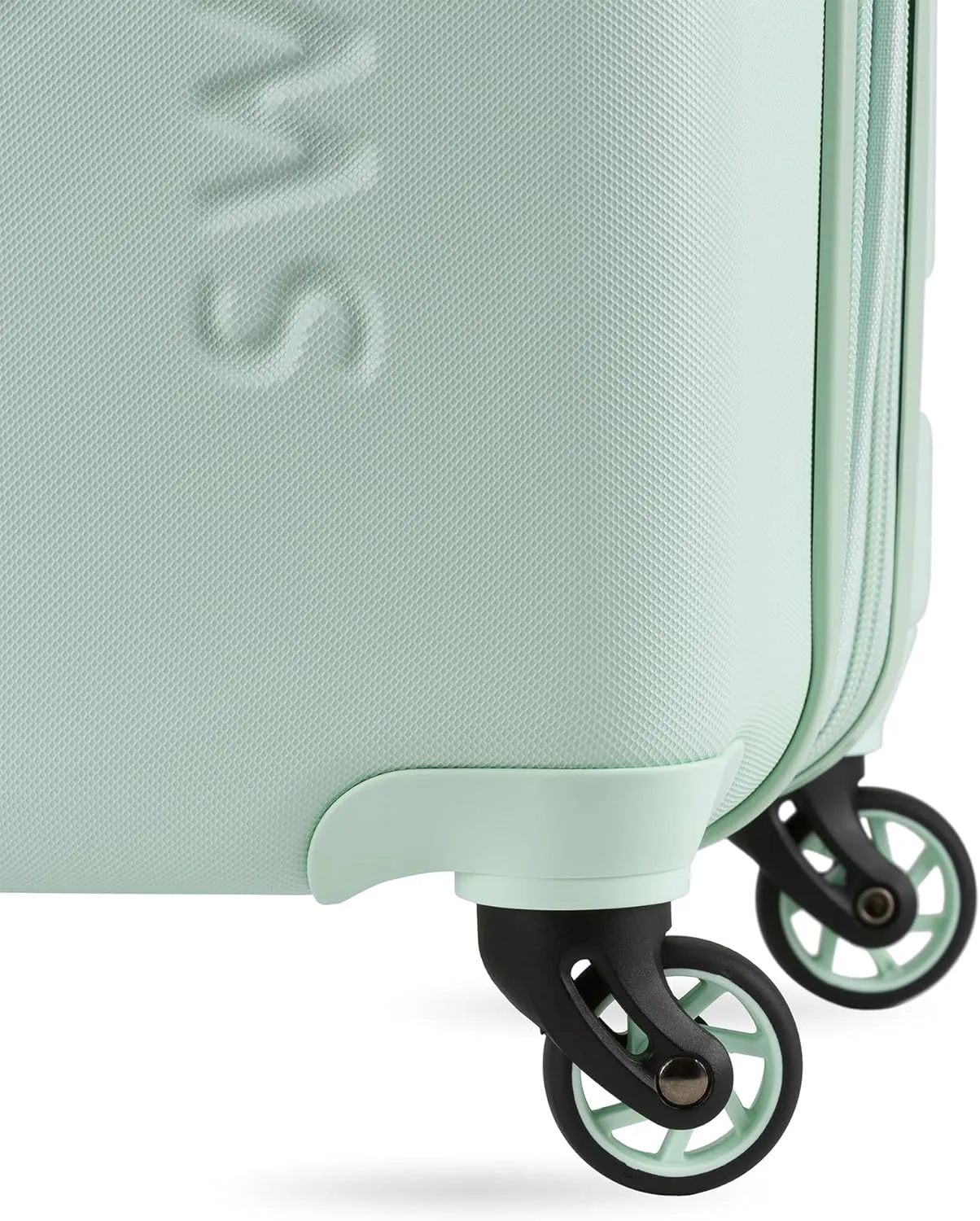 SwissGear 7366 Hardside Expandable Luggage with Spinner Wheels, Clearly Aqua, Carry-On 19-Inch