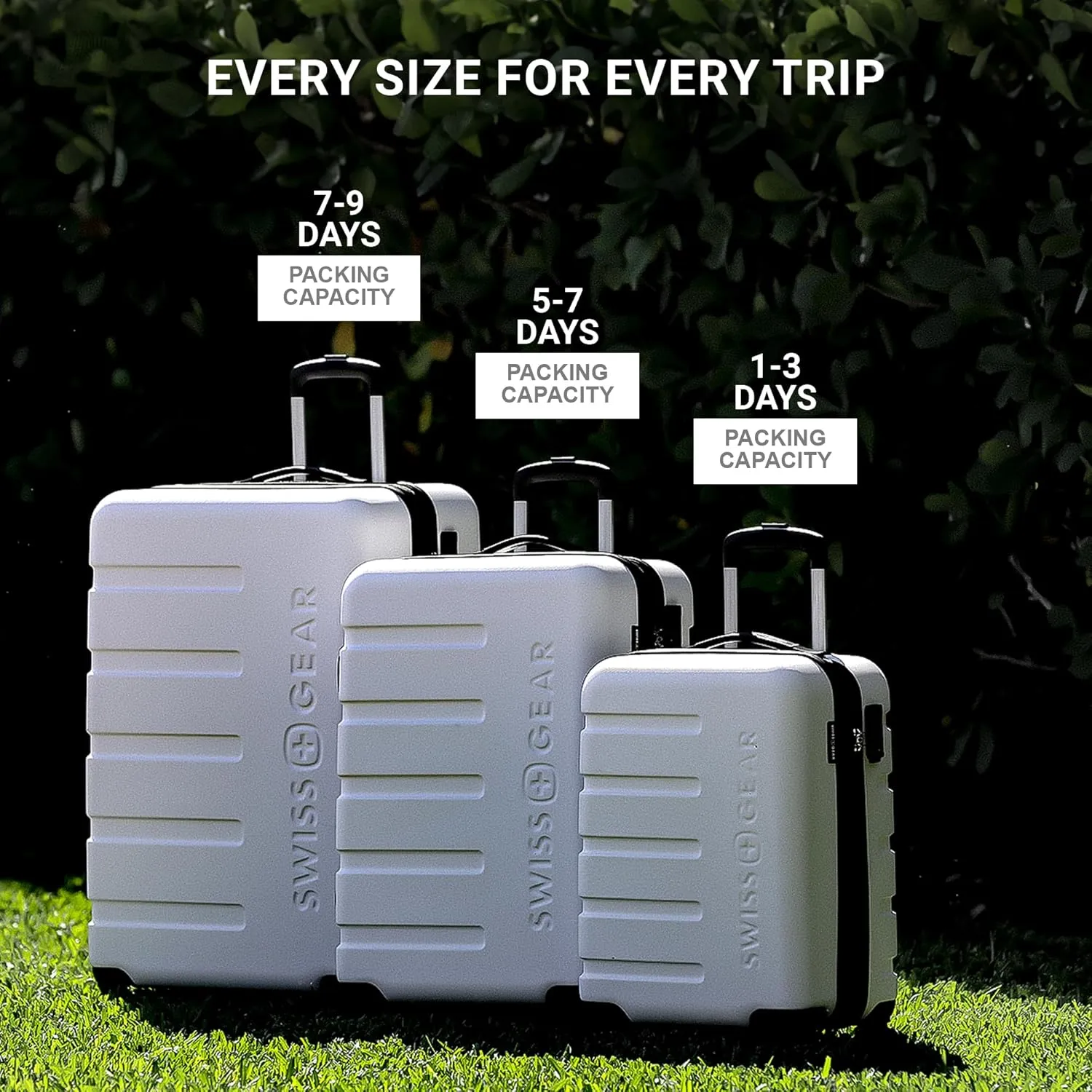 SwissGear 7366 Hardside Expandable Luggage with Spinner Wheels, Cobalt, Carry-On 19-Inch