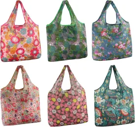 SZUAH Foldable Reusable Shopping Bags 6Pack