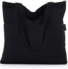 Tote Bag Aesthetic Canvas Handbags with Zipper for Women Travel Shoulder Bags Purses with compartments