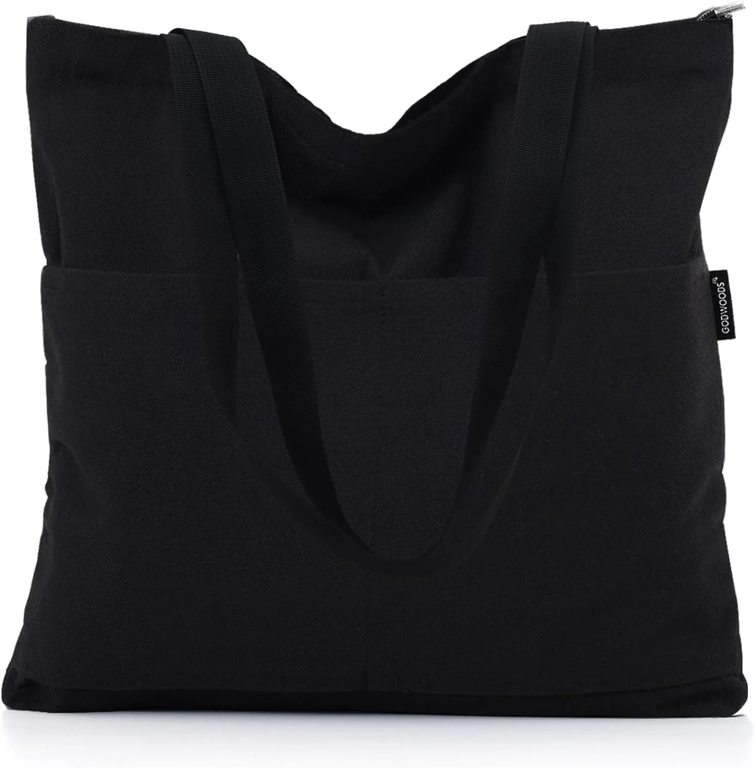 Tote Bag Aesthetic Canvas Handbags with Zipper for Women Travel Shoulder Bags Purses with compartments